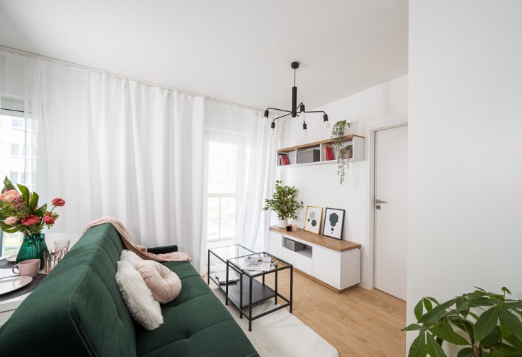 Wzorcowe mieszkanie wykończone w stylu Comfort modern